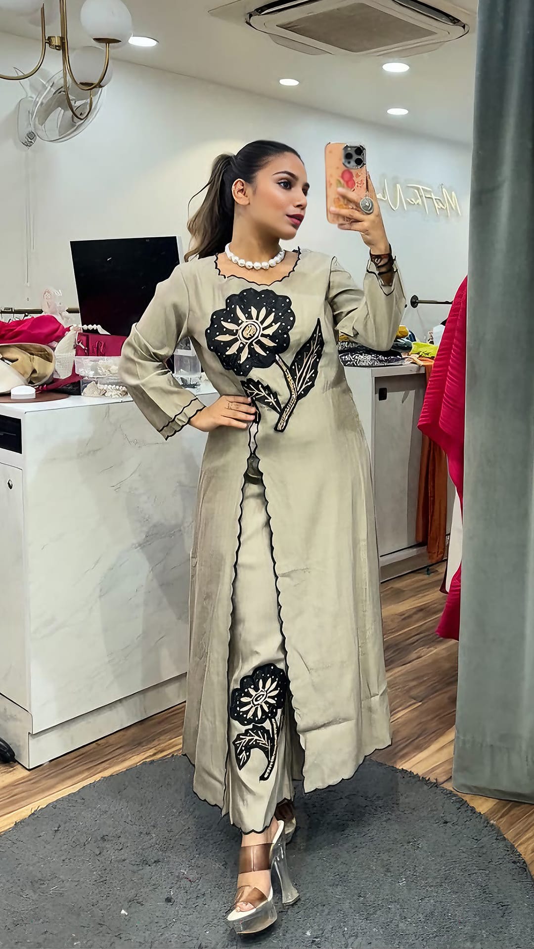 Sunflower Co-ord Cream Color