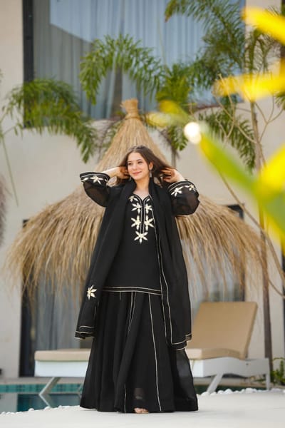 Black kurta palazzo set_img_2