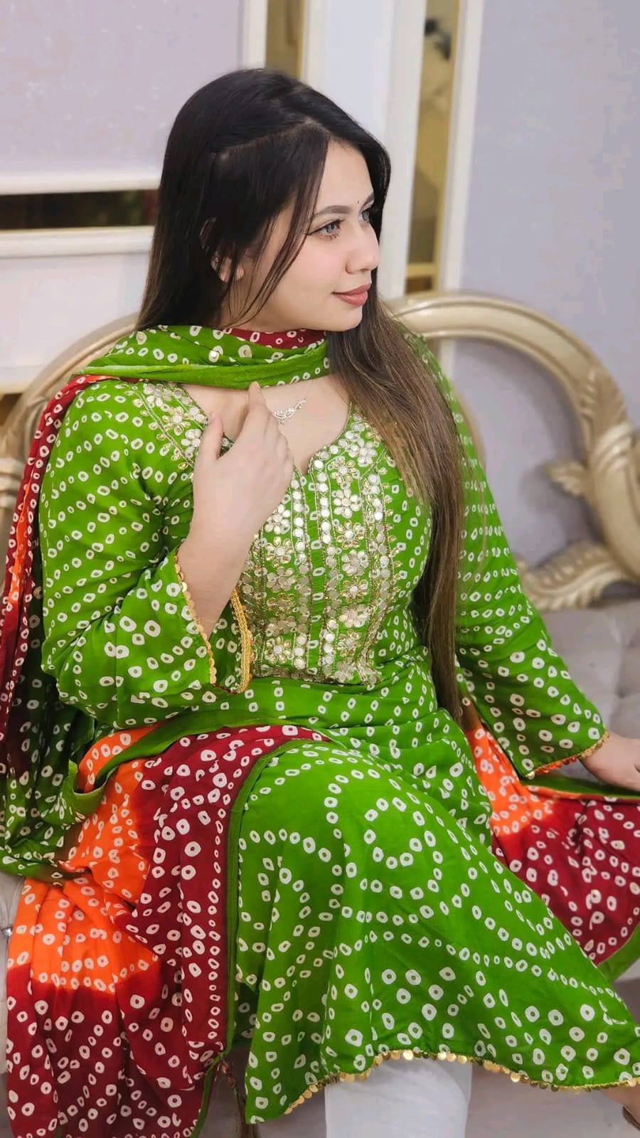 Chunri three-piece (Green)_img_1