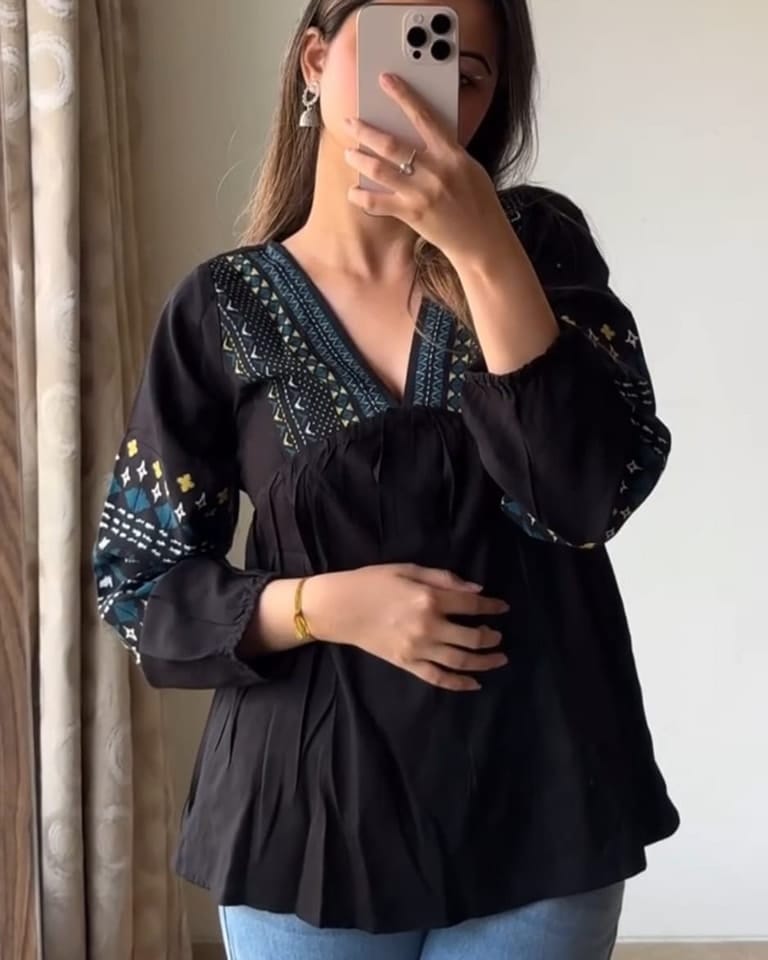 Myntra Tops Black
