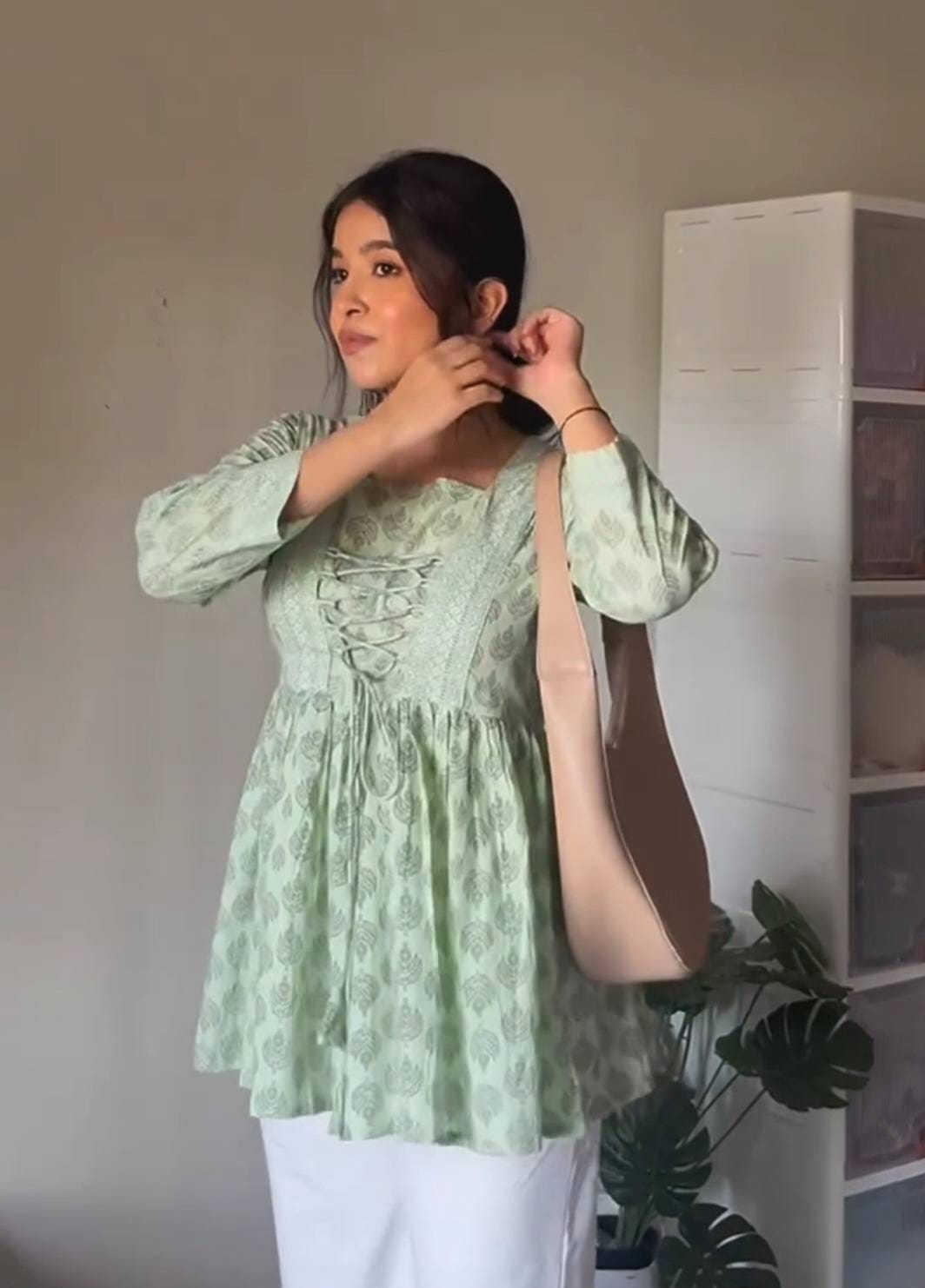 Mint Green Short Kurti