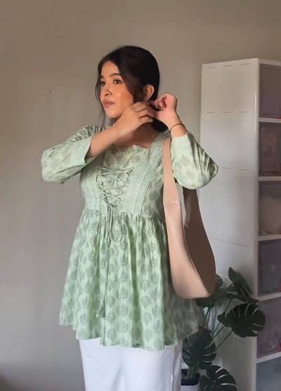 Mint Green Short Kurti_img_0